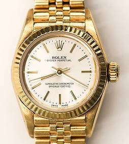 Ladies Rolex Oyster Perpetual 18k Presidential Wrist Watch Ref.67198 (1 of 5)