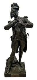 Etienne-Henri Dumaige "Grenadier de 1792" Bronze Sculpture