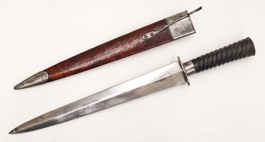 Antique French Horn Handled Dirk Dagger