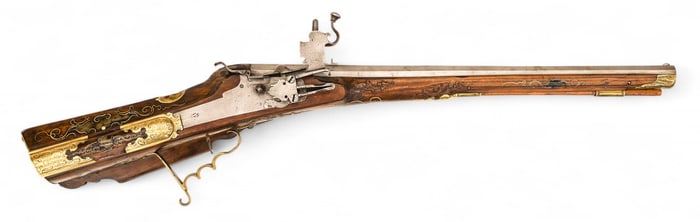 Fine German 17th Cent. Wheellock Hunting Rifle