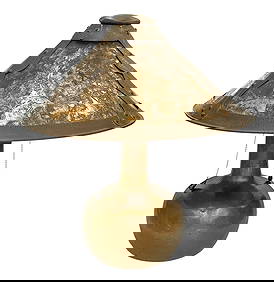 Arts & Crafts Hammered Copper Table Lamp (1 of 7)