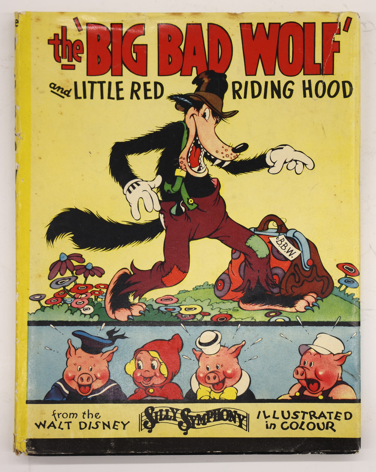 1934 Walt Disney "The Big Bad Wolf" Signed and Inscribed Book (1 of 4)