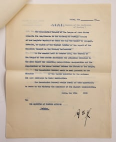 Chinese General Chou En-Lai Signed 1955/56 Typed Letter