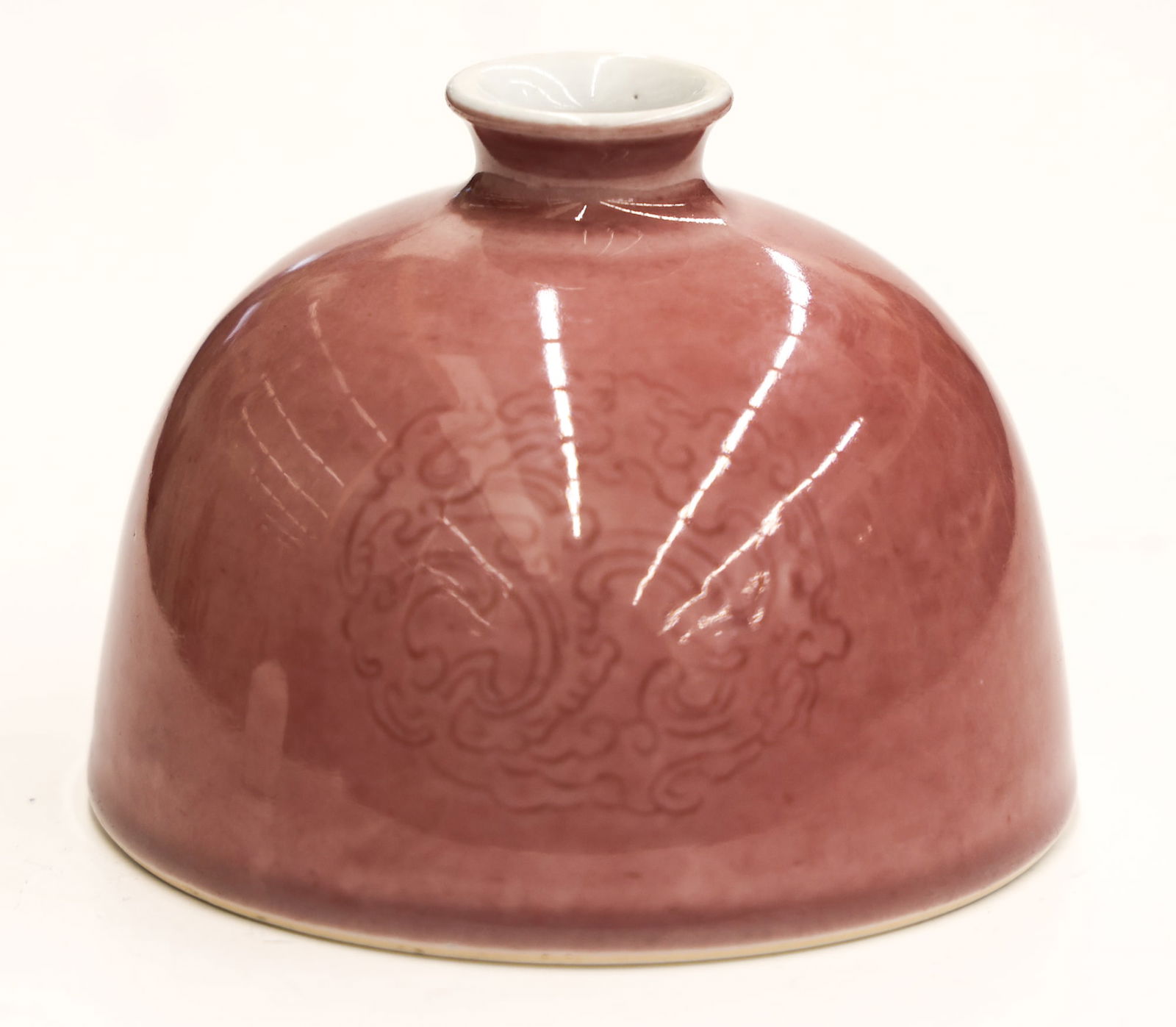 Chinese Peachbloom Porcelain Beehive Water Pot (1 of 7)