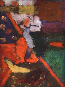 Attributed to Juan Gris "Untitled" (Abstract) 1914 Oil on Board