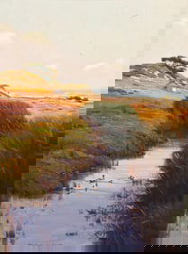 Jim Lamb "Monterey Morning" Large Oil on Canvas