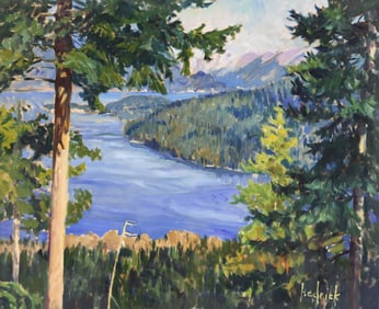 Ron Hedrick "Howe Sound, British Columbia" Oil on Canvas