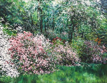 Joann Rea "Spring's Exuberance" Oil on Masonite