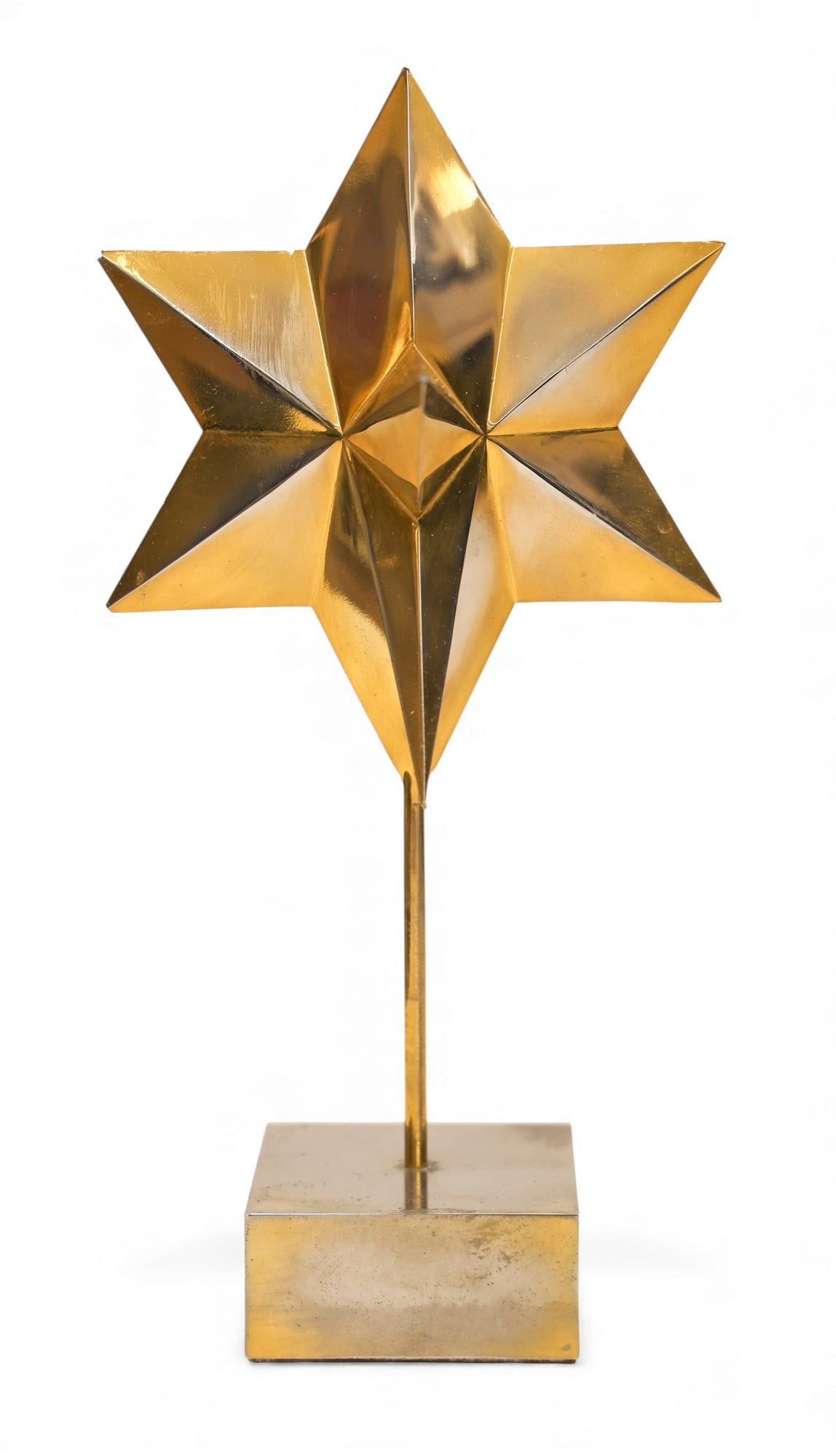 Yaacov Agam "Star of Peace" 1979 Chrome Sculpture (1 of 4)