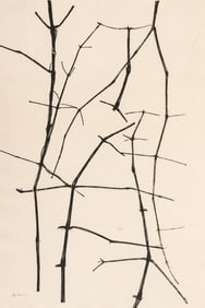 Zarina Hashmi "In the Woods" 1971 Relief Print