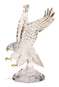 Pino Signoretto "Eagle in Flight" Sculpted Glass