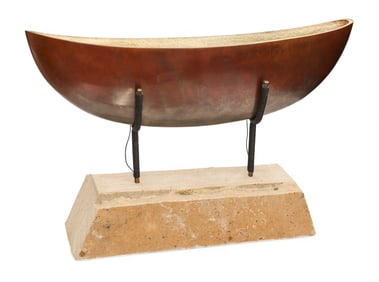 Chuck Whitehouse "Journey" (Boat) Bronze Sculpture