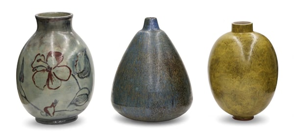 3pc Northwest Women Studio Potters Ceramic Vessels