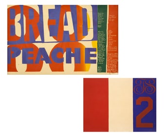 2pc Sister Mary Corita Kent 1960's Screenprints