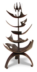 George Tsutakawa "The Lloyd Center Fountain" (Vertical) 1960-61 Bronze