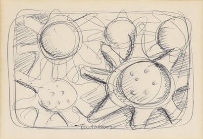 George Tsutakawa "Sun and Star Forms" Ink on Paper