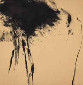 Frank Okada "Untitled" (Abstract) 1965 Sumi Ink on Paper