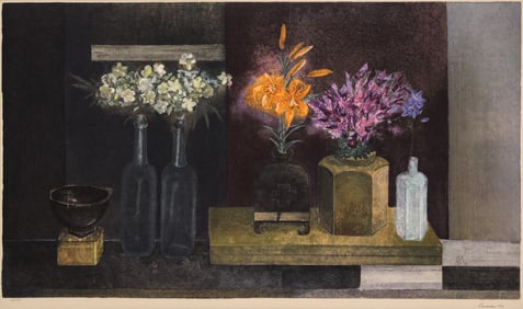 Morris Graves "Evening Light" 1993 Lithographs in Colors