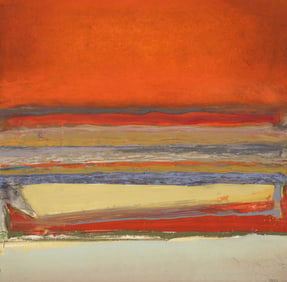 Michael Dailey "Splendid August Sea" 1960's Mixed Media on Paper