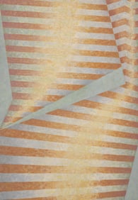 Paul Heald "Fold and Beyond" 1984 Large Acrylic on Linen