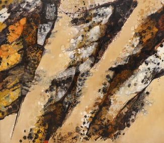 Kathleen Gemberling Adkison "Geosyncline" Large Oil on Canvas