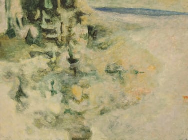 Kathleen Gemberling Adkison "Sand Tide" 1957 Oil on Canvas