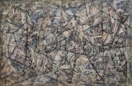 Windsor Utley "Web of Fantasy" 1948 Egg Tempera on Masonite