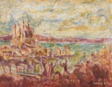 Windsor Utley "Enchanted World" 1964 Oil on Canvas