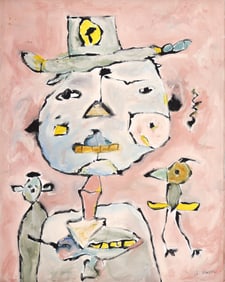 Alden Mason "Cowboy Bird" 2006 Acrylic on Canvas