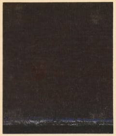 Wesley Wehr "Skagit Night" 1971 Mixed Media on Paper