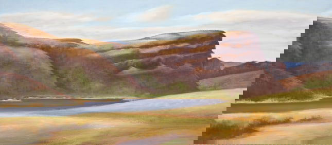 Paul Havas "Pipestone Canyon" 2003 Oil on Panel