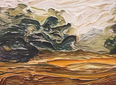 Christopher Fitzgerald "Paintscape #6" 2002 Oil on Panel