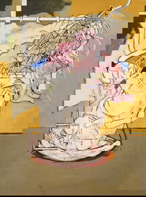 Walter Wojtyla "Woman Showering" 1978 Oil on Canvas