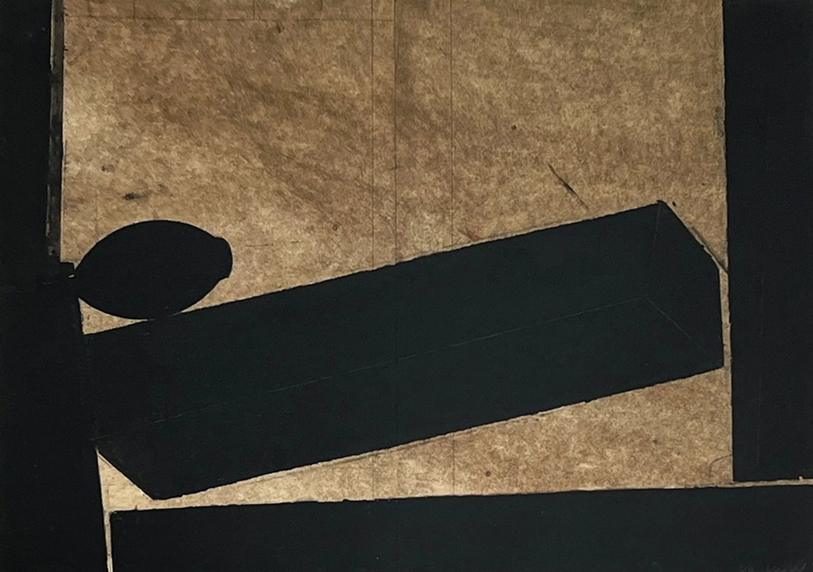 Manfred Muller "Form on Form" 1992 Mixed Media on Paper (1 of 2)