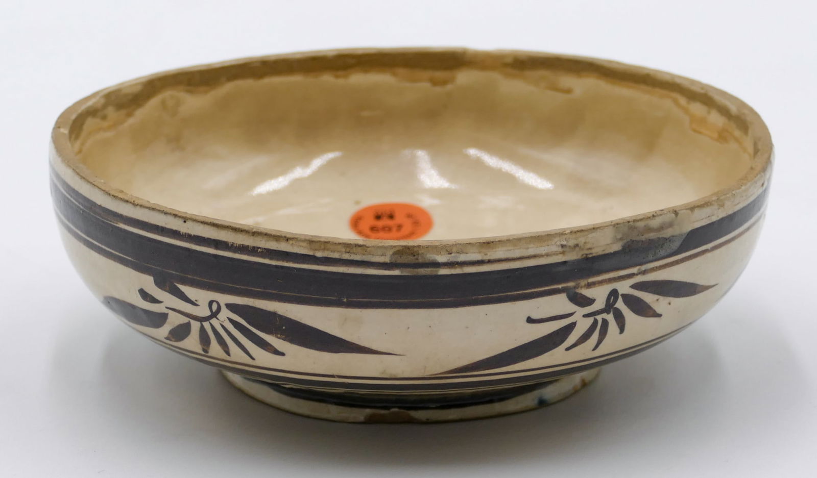 Chinese Cizhou Ware Low Bowl or Dish (1 of 4)