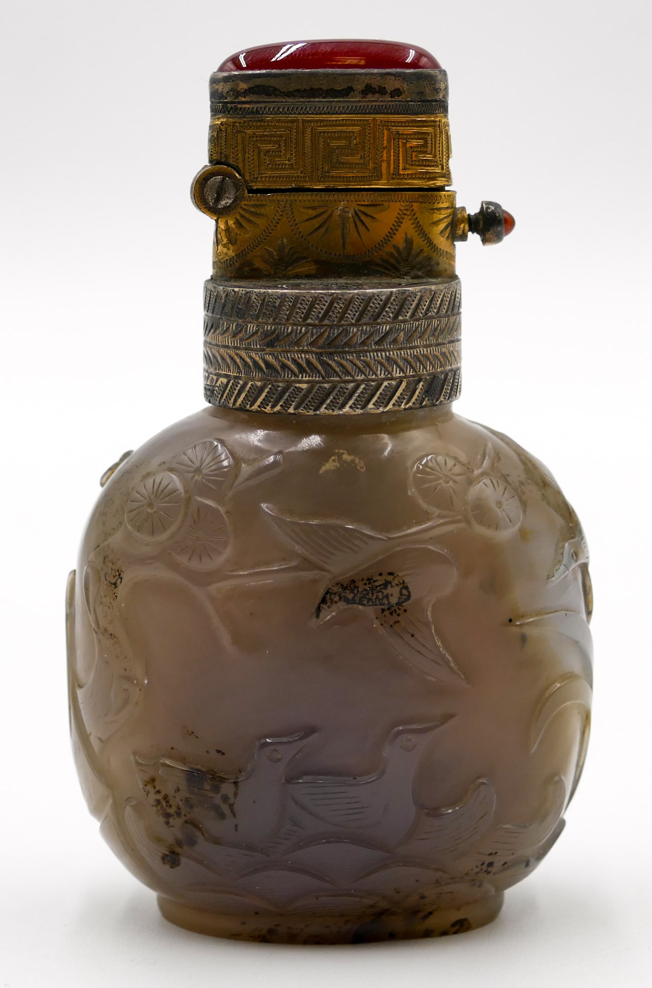 Old Chinese Agate Snuff Bottle Table Lighter (1 of 3)