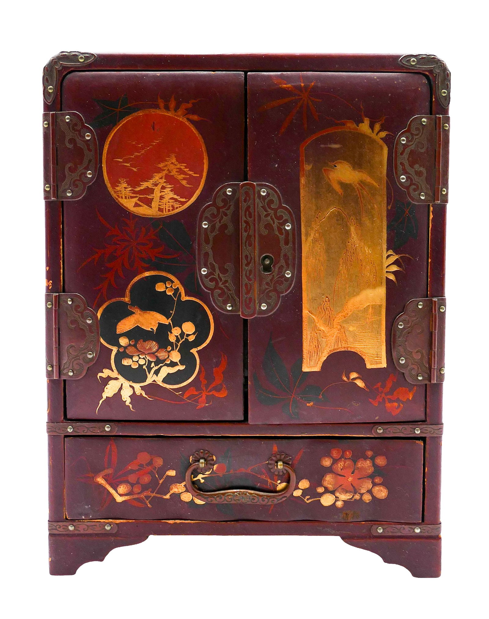 Antique Japanese Lacquered Jewelry Box (1 of 4)