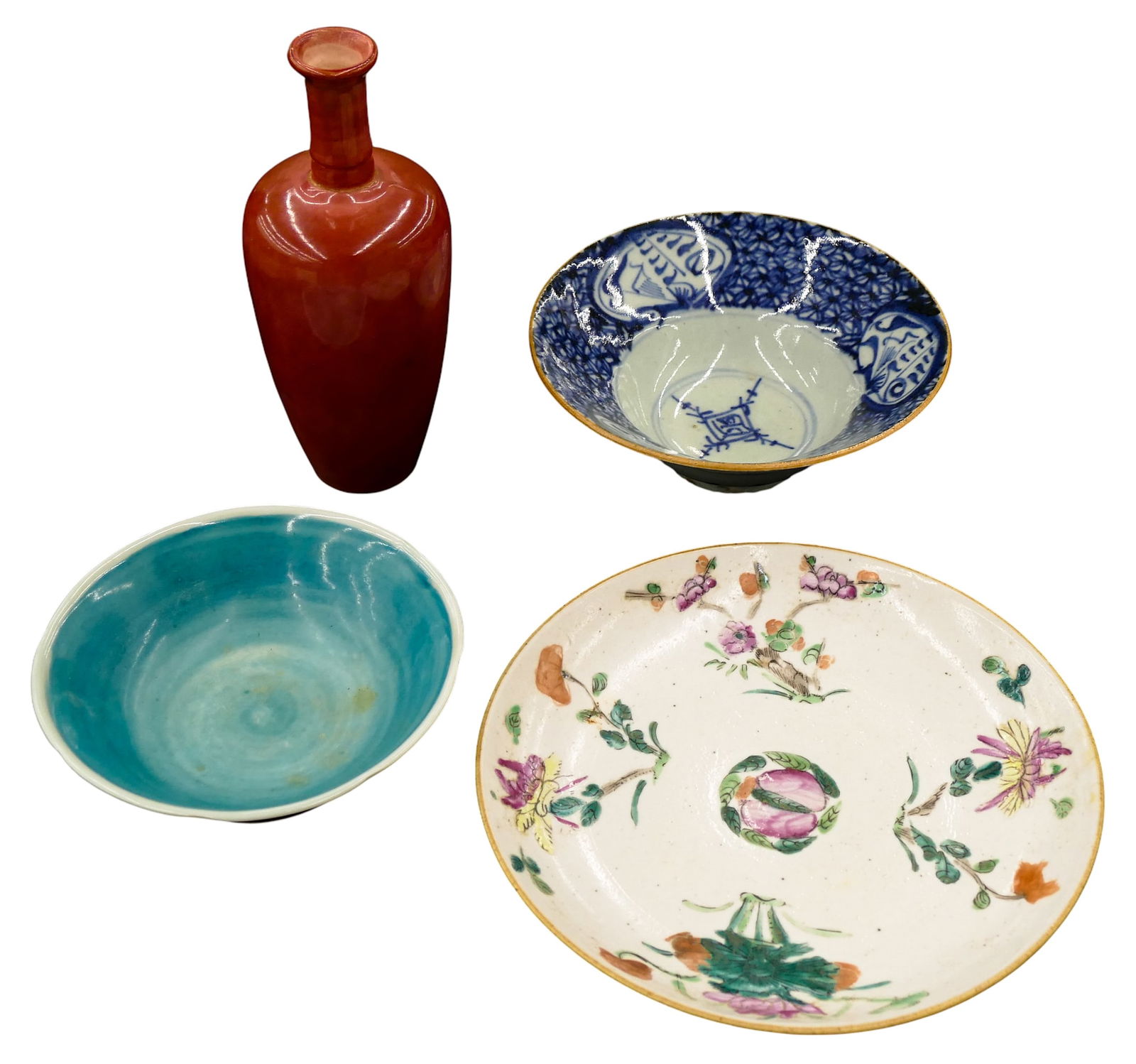4pc Old Chinese Assorted Ceramics (1 of 4)