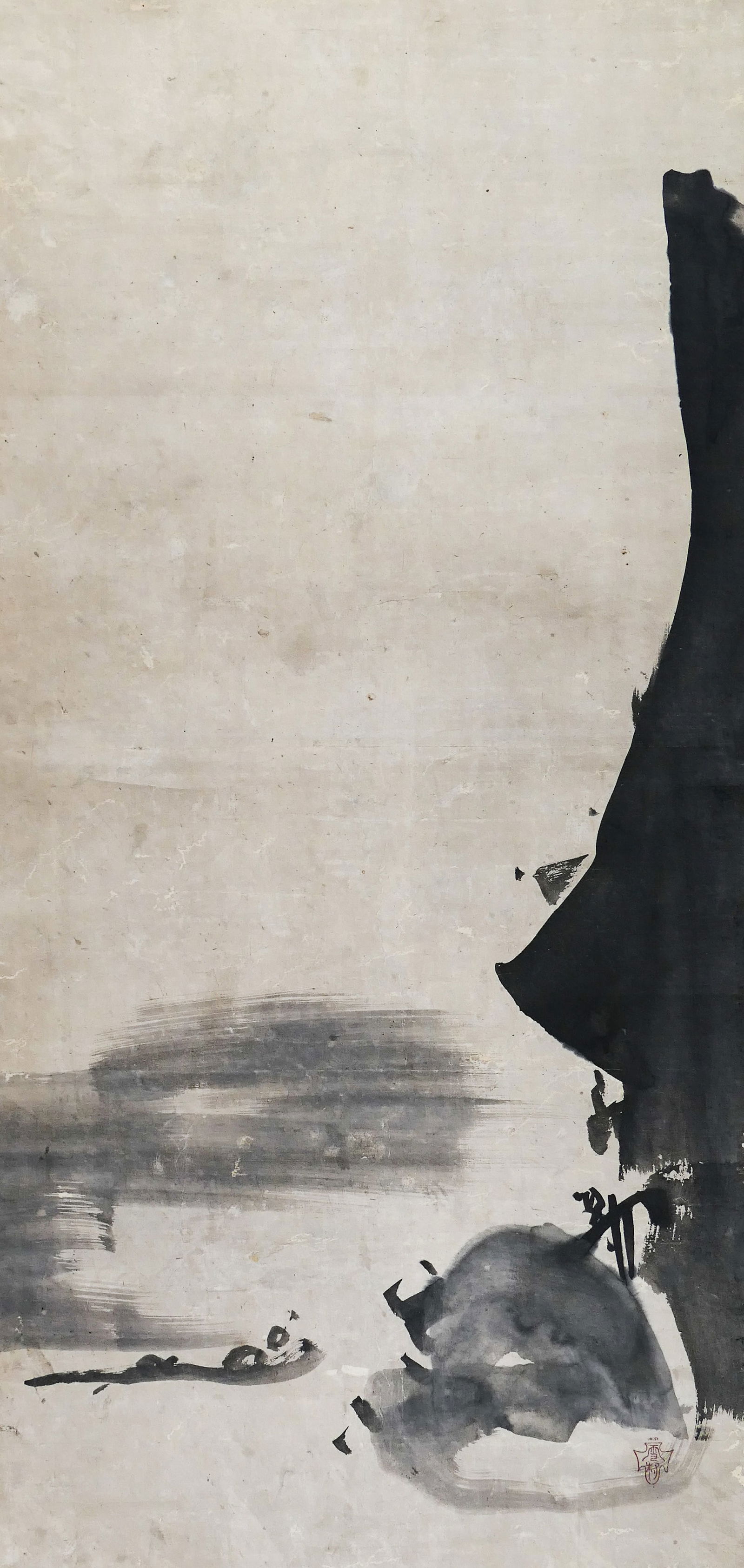 Antique Japanese Sumi Ink Scroll Painting (1 of 4)