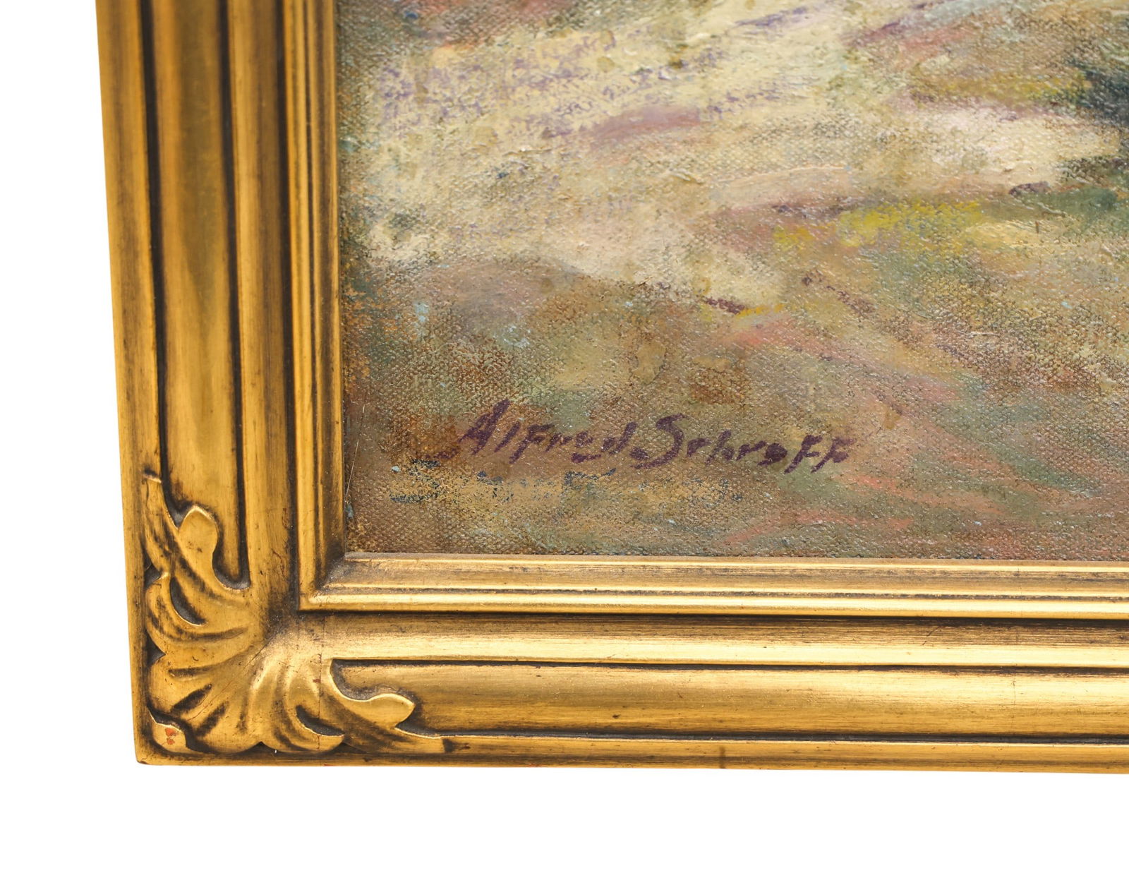 Alfred Schroff "Carmel Landscape, California" Oil on Canvas - 3