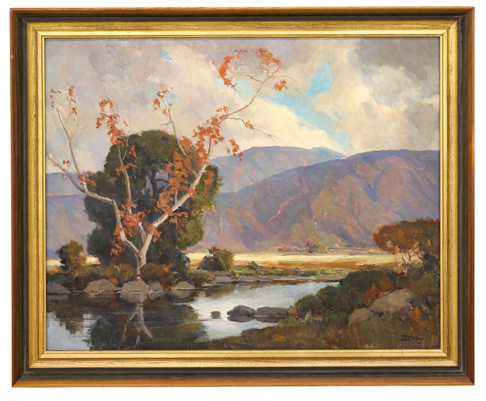 Jack Elmo King "California Landscape" Oil on Board - 2