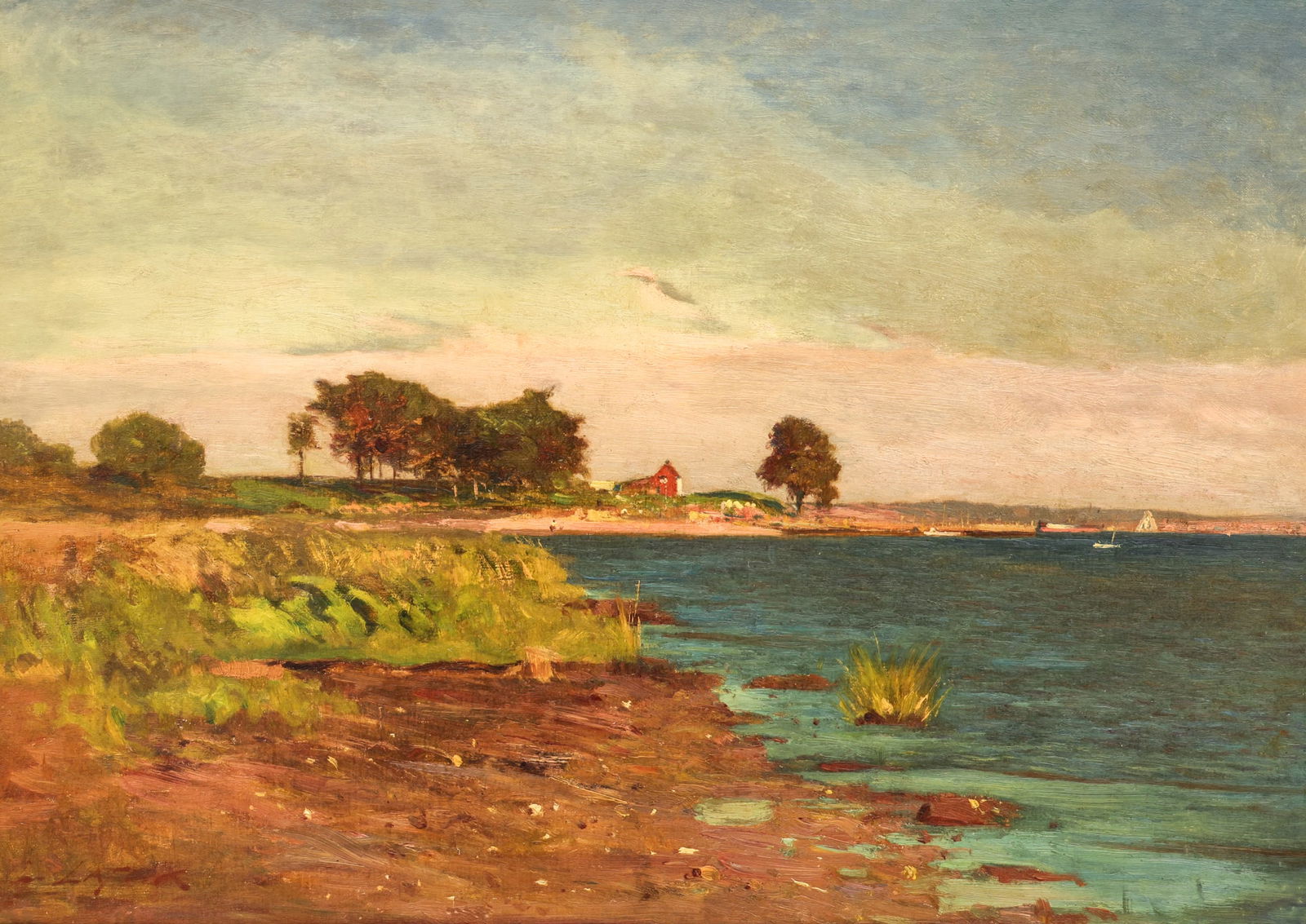 Gaspard de Latoix "Coastal Scene" Oil on Canvas (1 of 3)