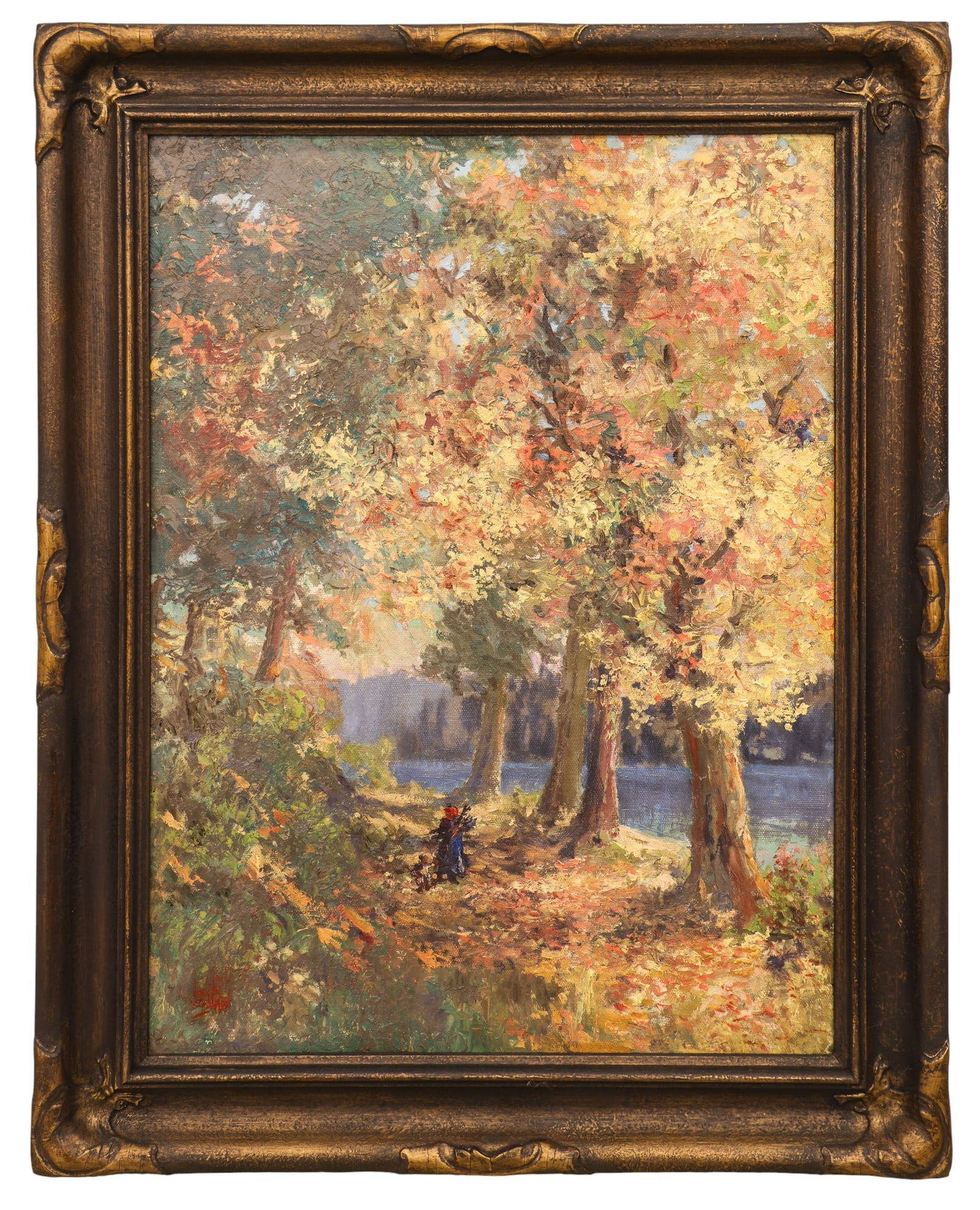 Lionel Salmon "Autumn, Vashon Island" Oil on Canvas Board - 2