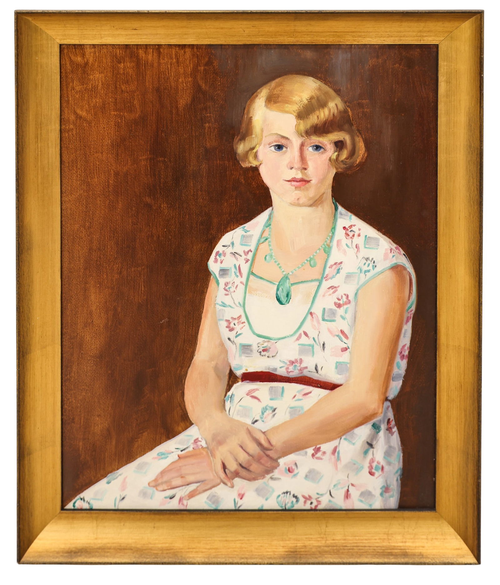 Kathleen Eva Houlahan "The Jade Necklace" Oil on Masonite - 2