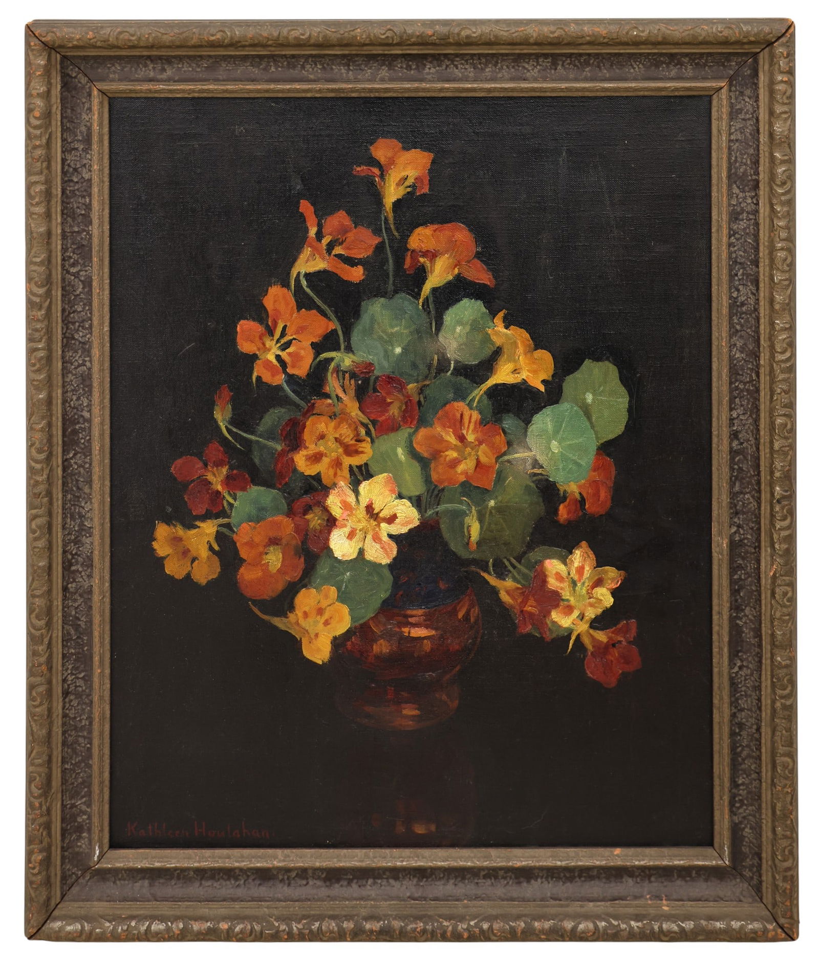 Kathleen Eva Houlahan "Still Life with Copper Pot" Oil on Canvas - 2