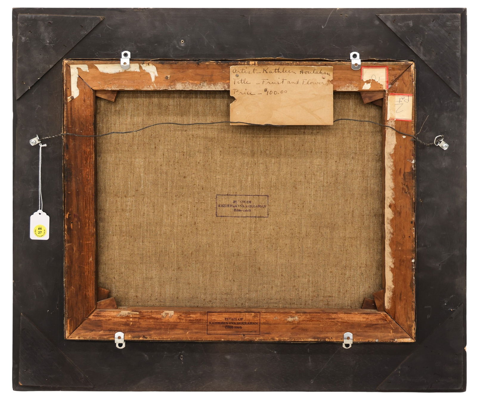 Kathleen Eva Houlahan "Fruit and Flowers" (Still Life) Oil on Canvas - 3