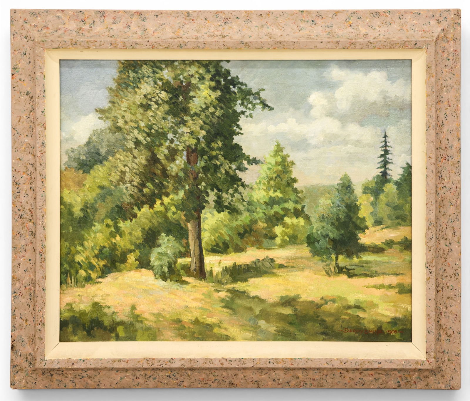 Leon Derbyshire "Arboretum Looking North" 1966 Oil on Canvas - 2