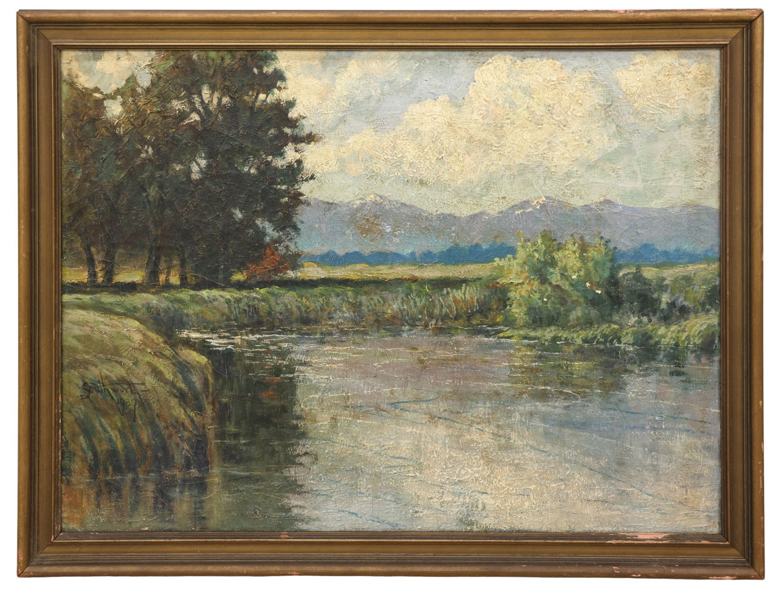 Frederick Southworth "On Muck Creek, Near Roy" 1937 Oil on Canvas - 2