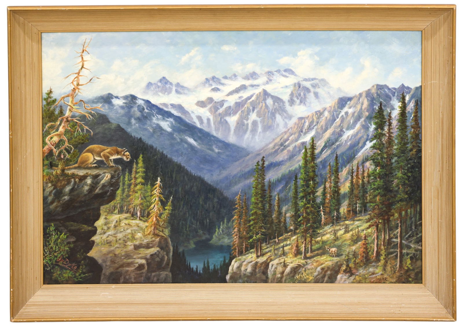 Leroy Dayton Updyke "The Hunt" (Cascade Mountains) Oil on Board - 2