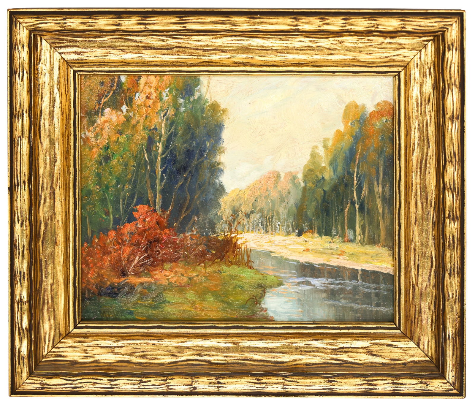 2pc Boris B. Major Landscape Paintings Oil on Board - 2